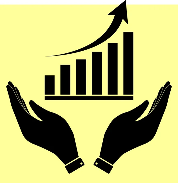 Signo gráfico creciente — Archivo Imágenes Vectoriales