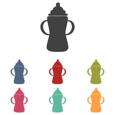 Bebek şişe Icons set