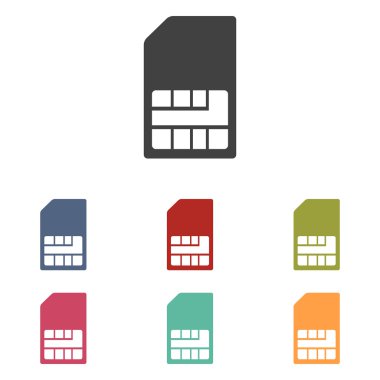 SIM kartı Icons set