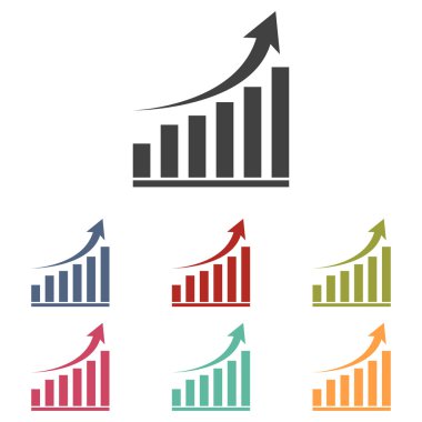 Vektör grafik simgeler kümesi büyüyen