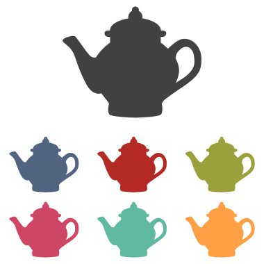 Çay makinesi Icons set