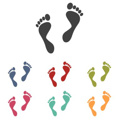 Ayak Icons set yazdırır