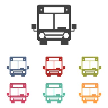 otobüs Icons set