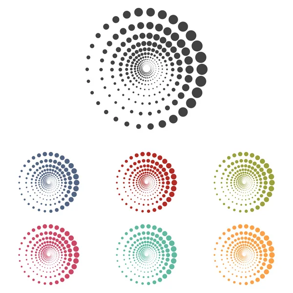 Conjunto de círculos de tecnología abstracta — Archivo Imágenes Vectoriales