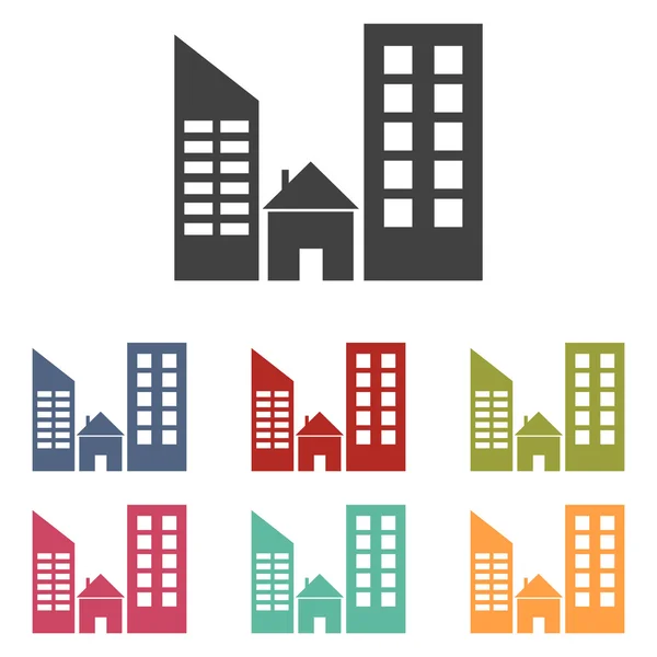 Real estate icons set — Stock Vector
