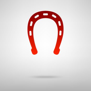 Gölge ile kırmızı simge