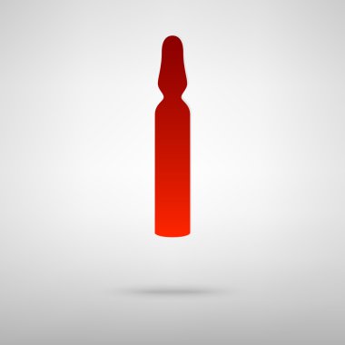 Gölge ile kırmızı simge