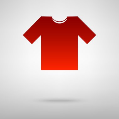 Gölge ile kırmızı simge