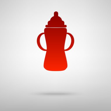 Gölge ile kırmızı simge