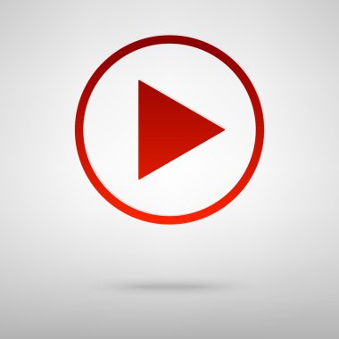 Gölge ile kırmızı simge