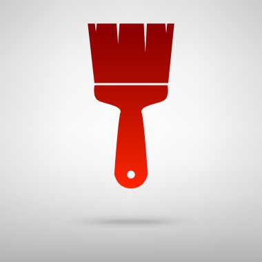 Gölge ile kırmızı simge