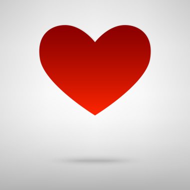 Gölge ile kırmızı simge