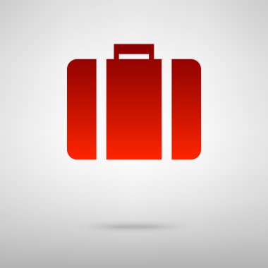 Gölge ile kırmızı simge