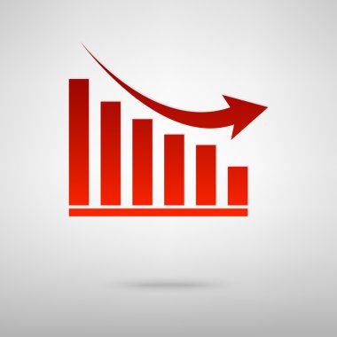 Gölge ile kırmızı simge