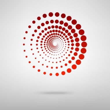 Gölge ile kırmızı simge