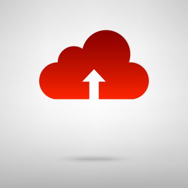 Gölge ile kırmızı simge