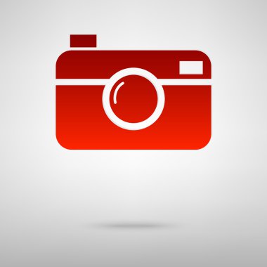 Gölge ile kırmızı simge