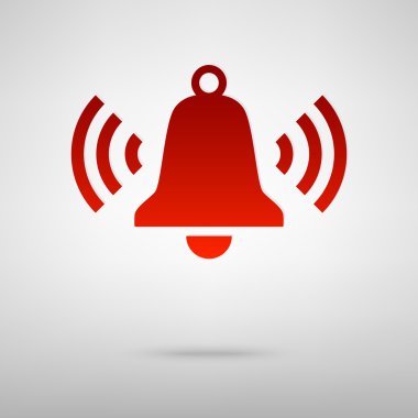 Gölge ile kırmızı simge