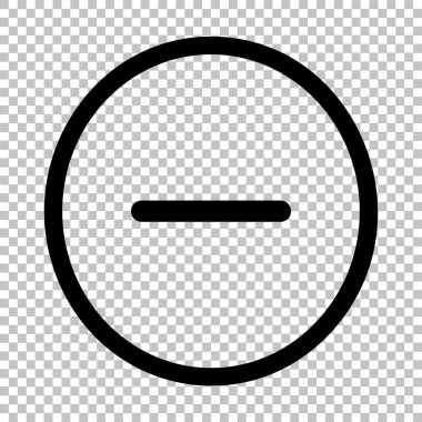 Saydam arka plan üzerinde izole siyah vektör simgesi