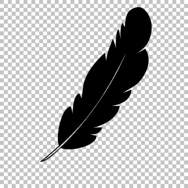 Saydam arka plan üzerinde izole siyah vektör simgesi