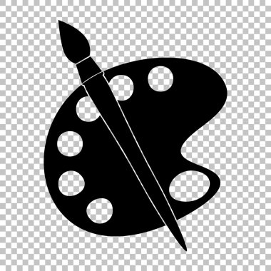 Saydam arka plan üzerinde izole siyah vektör simgesi