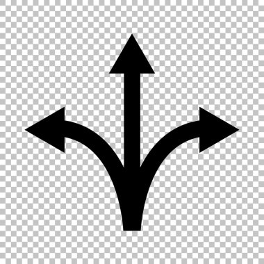 Saydam arka plan üzerinde izole siyah vektör simgesi