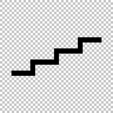 Saydam arka plan üzerinde izole siyah vektör simgesi
