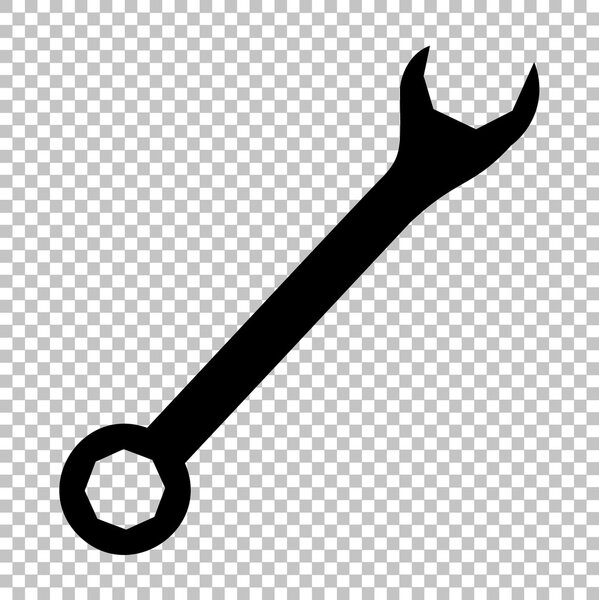 Черный вектор на прозрачном фоне
