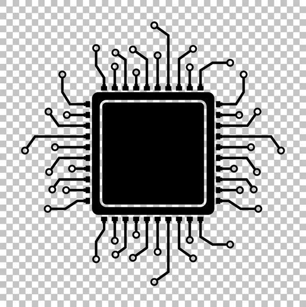 Icône vectorielle noire isolée sur fond transparent — Image vectorielle