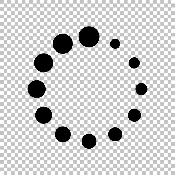 Schwarzes Vektorsymbol isoliert auf transparentem Hintergrund — Stockvektor