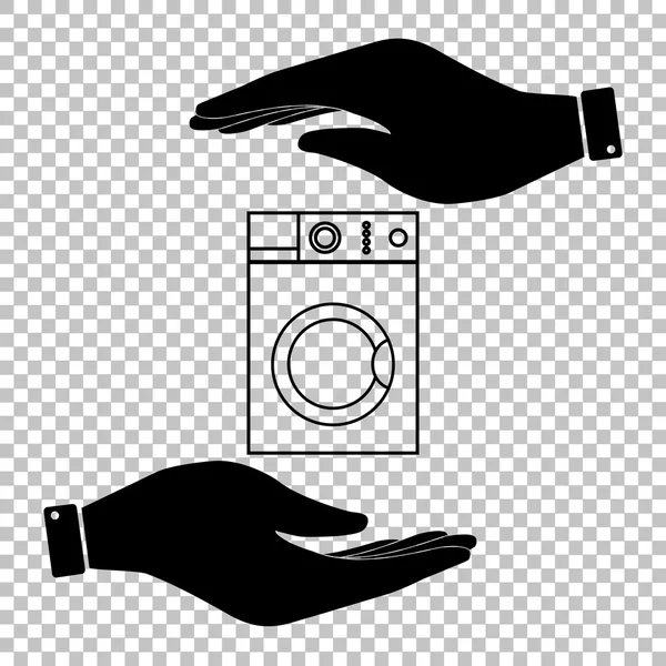 Πλυντήριο ρούχων σημάδι — Διανυσματικό Αρχείο
