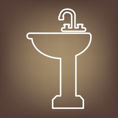 Kahverengi zemin üzerine satırı simgesi