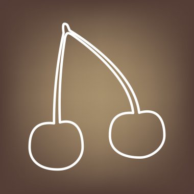 Kahverengi zemin üzerine satırı simgesi