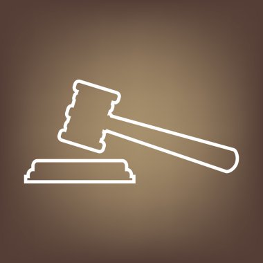 Kahverengi zemin üzerine satırı simgesi