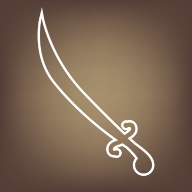 Kahverengi zemin üzerine satırı simgesi