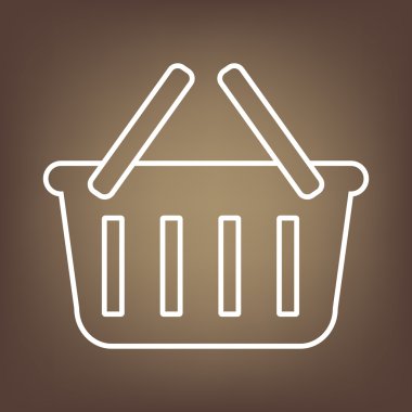 Kahverengi zemin üzerine satırı simgesi