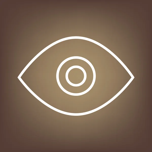 Liniensymbol auf dem braunen Hintergrund — Stockvektor