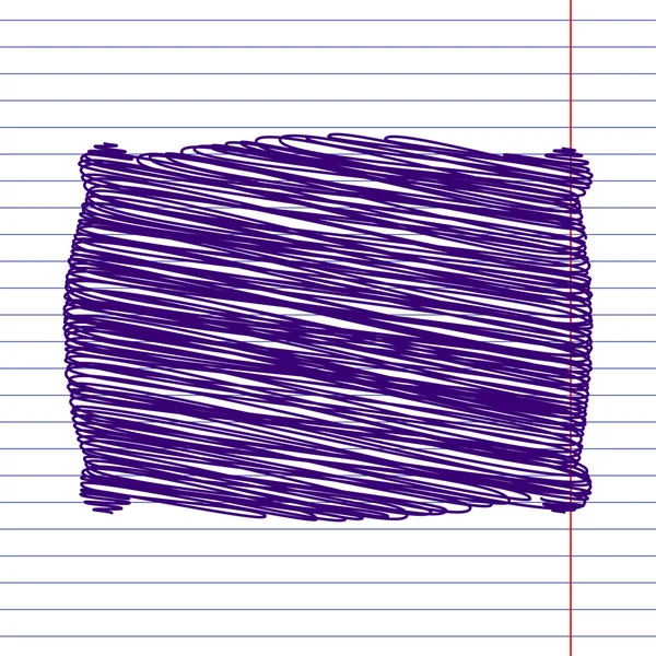 Icône gravable sur papier — Image vectorielle