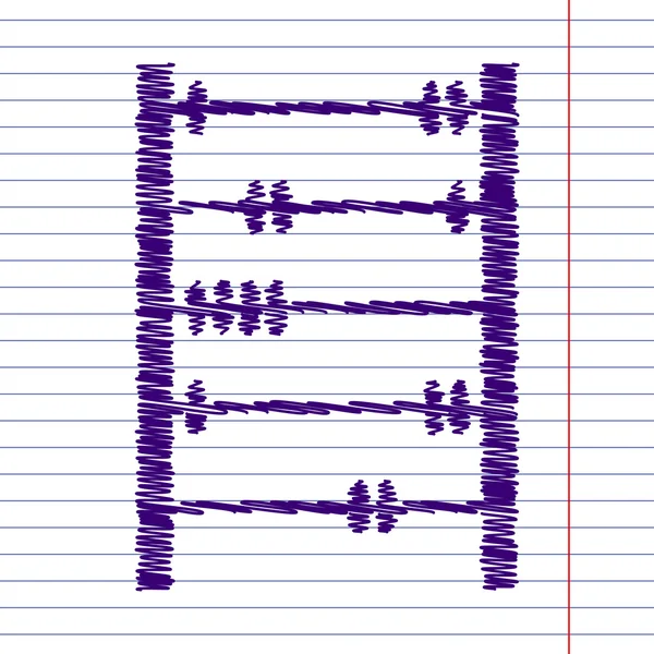 Icono escribible sobre papel — Archivo Imágenes Vectoriales