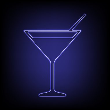 Vektör neon etkisi simgesi