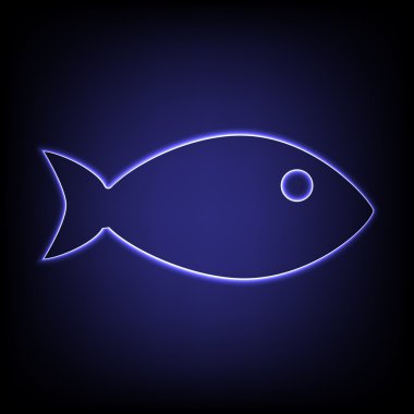 Vektör neon etkisi simgesi