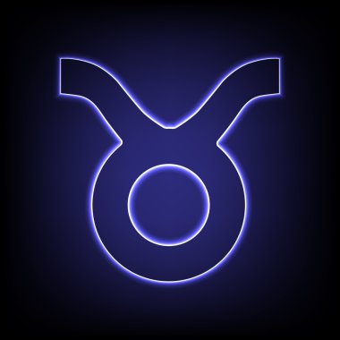Vektör neon etkisi simgesi