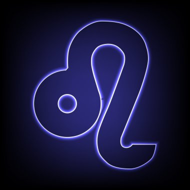 Vektör neon etkisi simgesi