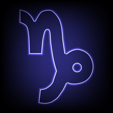Vektör neon etkisi simgesi