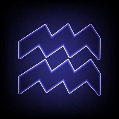 Vektör neon etkisi simgesi