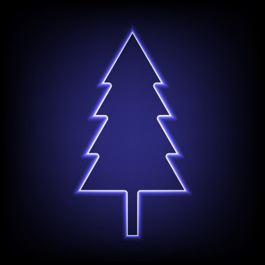 Vektör neon etkisi simgesi