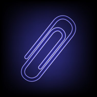 Vektör neon etkisi simgesi