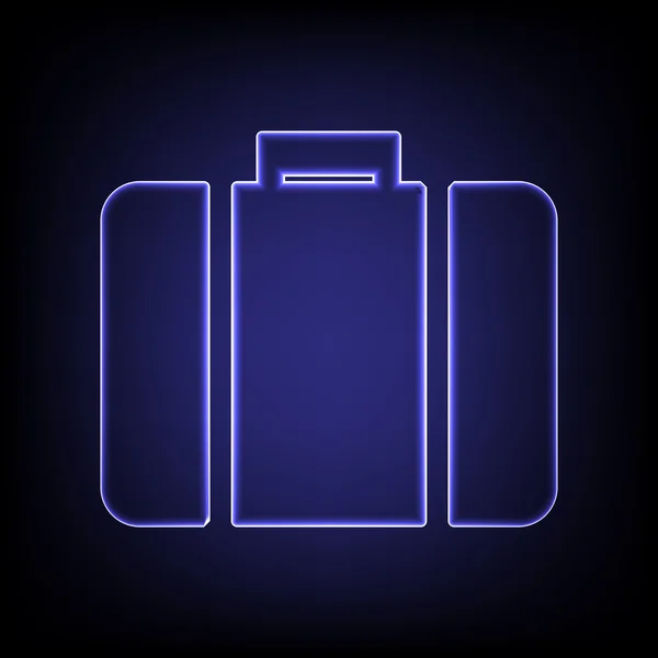 Vector neon effect pictogram — Stockvector