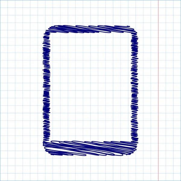 Scribble-Icon mit Stift-Effekt — Stockvektor