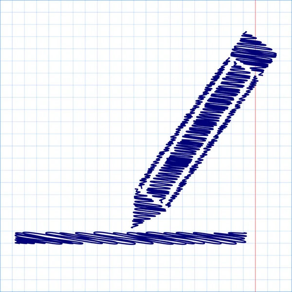 Scribble icône avec effet stylo — Image vectorielle